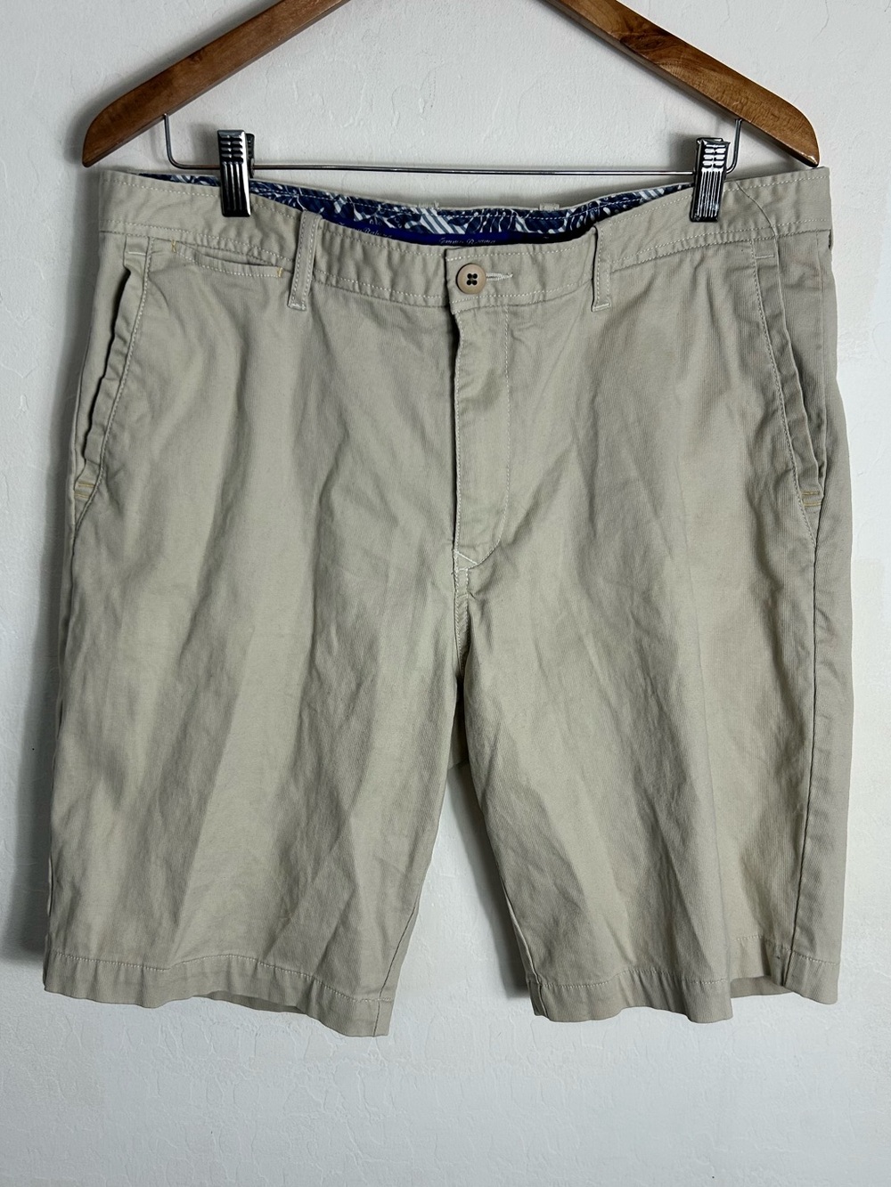 Tommy Bahama Light Khaki Flat Front Shorts